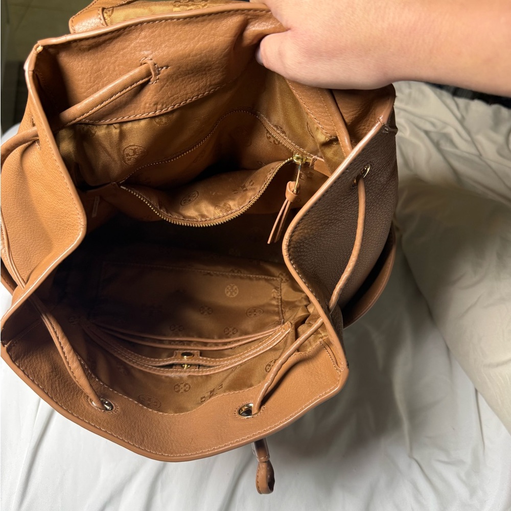 Tory Burch Leather Backpack - Picture 7 of 8
